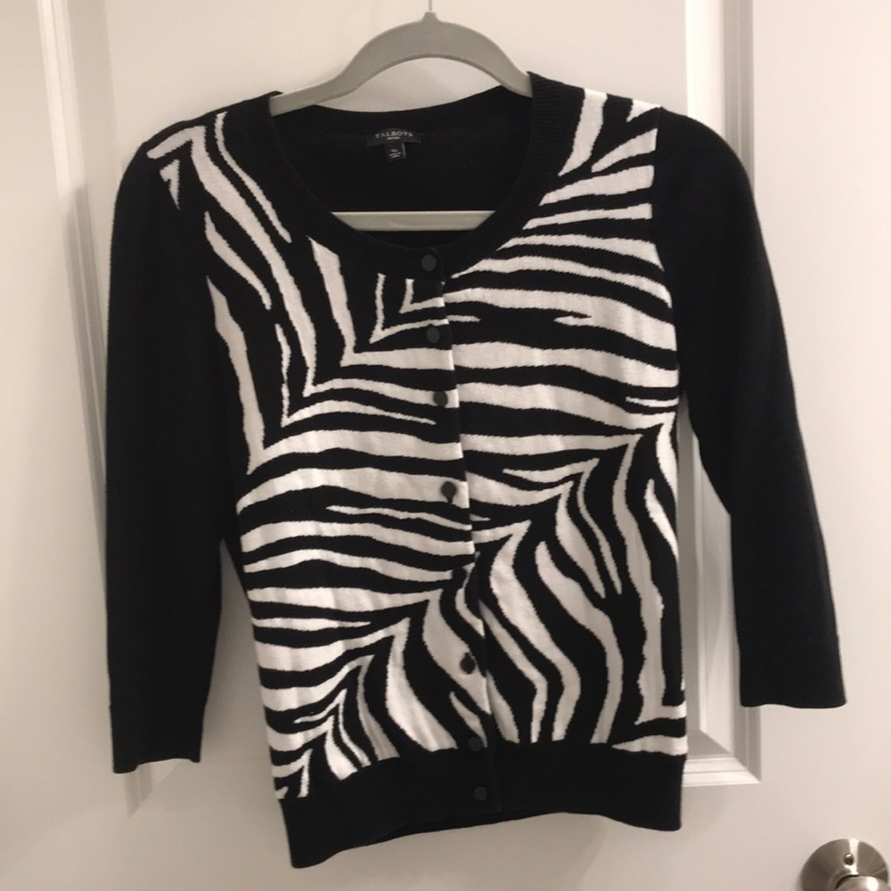 Zebra pint cardigan